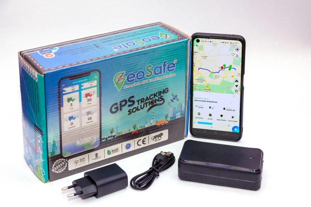 Geosafe 10,000mAh Wireless Asset Tracker | Strong Magnet | 24 Days Battery Backup