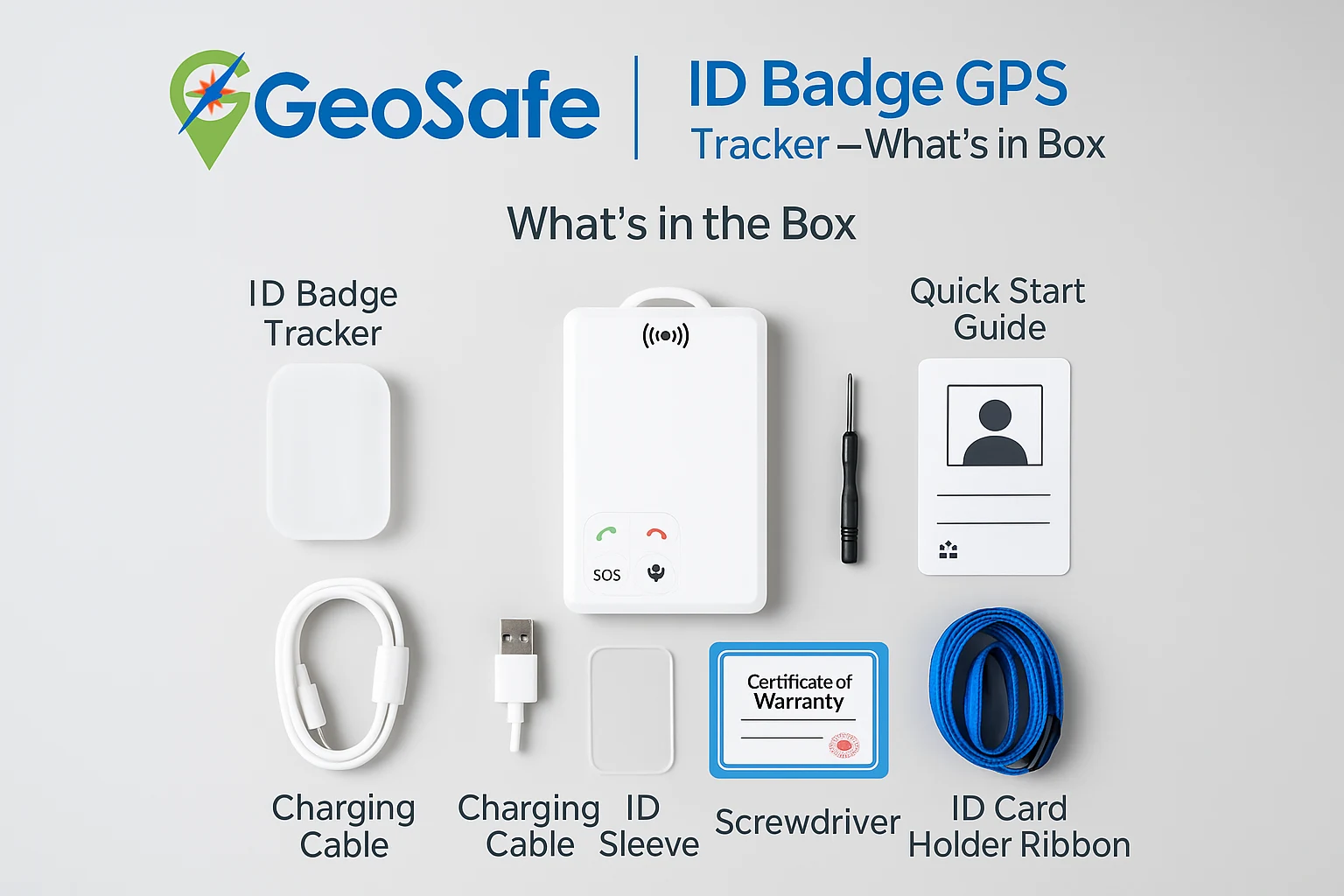 Advance ID Badge GPS Tracker (4G LTE, PTT Walkie-Talkie, Two-Way Calls & SOS)